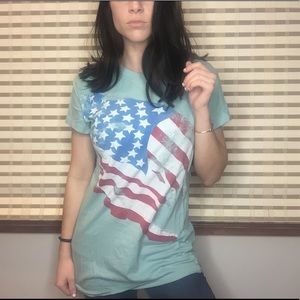 Vintage American Flag Tee